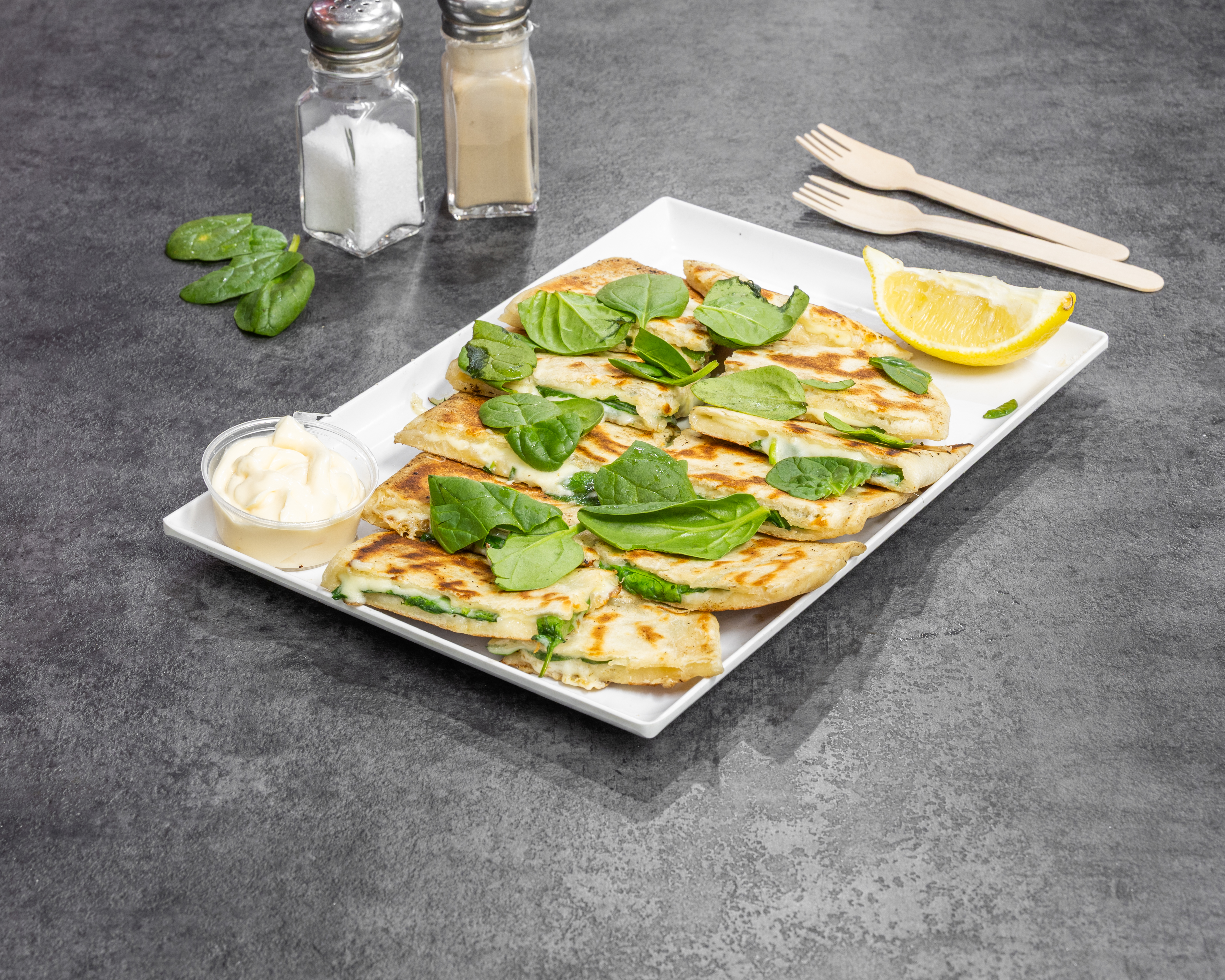 Spinach gozleme
